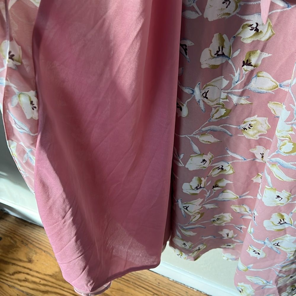 Boohoo FLORAL FRILL DETAIL WRAP MAXI DRESS - Picture 9 of 12